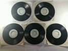 Seeburg Background Music Christmas Records 16 2/3 RPM Set of 5 White Label #1-5
