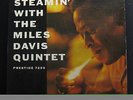 Steamin' With The Miles Davis Quintet LP VG+ PRLP 7200 RVG Yellow Label Record