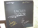 THE EAGLES SIGNED LP THE LONG RUN 1979 HENLEY FREY WALSH X5