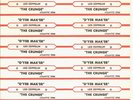 Jukebox Star Title Strip Full Sheet NOS Led Zeppelin D'Yer Mak'er The Crunge