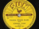 HEAR  Country 78 JOHNNY CASH Folsom Prison Blues/So Doggone Lonesome SUN 232 E-