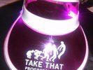 4x Take That Progress Band Flashing Light Up Visor LED Light Cap Fans/Stag/Hen