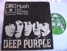 DEEP PURPLE   HUSH ** 1968 PARLOPHONE 45 DEMO w/ PROMO ONLY PICTURE SLEEVE.