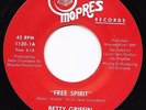 Modern Soul 45 BETTY GRIFFIN Free Spirit/I Want To Cruise Mopres HEAR