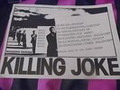 KILLING JOKE RARE TOUR POSTER - MALICIOUS DAMAGE - RARE LOOK