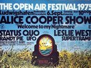 OPEN AIR FESTIVAL - 1975 - Konzertplakat - Cooper - Supertramp - Status Quo - Uf