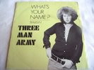 THREE MAN ARMY   WHAT'S YOUR NAME? ** 1971 PEGASUS 45 Rare PROG PIC SLV.
