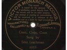 78rpm Record Victor Monarch Johnson No Dog 3358 Silas Leachman Coon AUDIO CLIP
