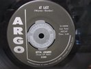 ETTA JAMES At Last / I Just Want To Make Love To You ARGO 5380 SOUL 45 VG+