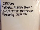 Royal Albert Hall - CREAM 3 LP factory sealed TEST PRESS 2005 49416-1