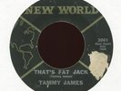 TAMMY JAMES That's Fat Jack on New World R&B Mod Dancer 45 Hear