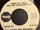 Northern Soul - Rose St John and the Wonderettes - I Know the Meaning - Veep WD