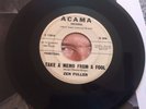 Zen Fuller  Doomsday/Take A Memo From A Fool Acama Records rare Pop 45rpm promo