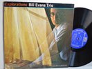 RARE JAZZ LP - BILL EVANS TRIO - EXPLORATIONS Riverside RLP 351 DG PROMO