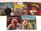 LORNE GREENE+ BONANAZA---5 ALBUM LOT---PONDEROSA PARTY TIME+ ROBIN HOOD & MORE