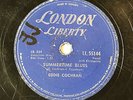 HEAR  R&R 78 EDDIE COCHRAN Summertime Blues/Love Again LONDON LIBERTY