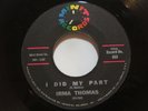 Irma Thomas - It's Raining/ I Did My Part - SOUL 45