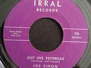JOE SIMON Just Like Yesterday IRRAL Northern Soul LISTEN