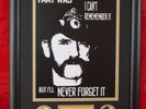 Lemmy Kilmister 'Famous Quotes' Framed Print/Plectrums Buy 2, get 3rd Half Price