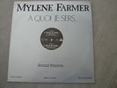 VINYL MYLENE FARMER A QUOI JE SERS 89 FRANCE RARE EX MAXI 45 12