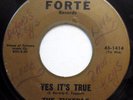 THE TUXEDOS 45 Yes It's True / Trouble, Trouble DOO WOP Original FORTE dm123