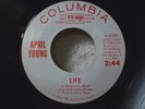 APRIL YOUNG Life/Gonna Make Him My Baby Promo 45 EX Vinyl Psych Rock Soul RARE