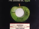 Beatles something / come together 45  w/ Orig Jukebox Strip & Apple Sleeve *EX