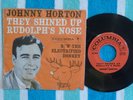 JOHNNY HORTON They Shined Up Rudolph's Nose 45rpm w/PICTURE SLEEVE Columbia 1959