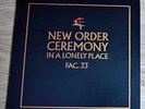 NEW ORDER CEREMONY COVER & LP EN EXCELLENT ETAT