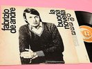 DE ANDRE LP BUONA NOVELLA 1970 EX RICORDI ORANGE E INNER TESTI