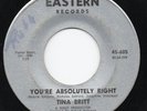 HEAR - TINA BRITT - YOU'RE ABSOLUTELY RIGHT - EASTERN 66 BRILL DANCERS