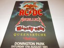 AC/DC MONSTERS OF ROCK TOUR PROGRAMME 1991