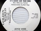 JOYCE WEBB northern soul 45 promo IT'S EASIER SAID THAN DONE near-MINT e9789