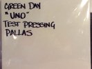 Uno  - GREEN DAY rare PALLAS test  pressing 2012