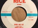 * CHUCK WELLS Down And Out/Good Morning Fool BOPPER ROCKABILLY Rice wlp 45 Hear