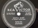 EARTHA KITT Santa Baby RCA 78 christmas xmas