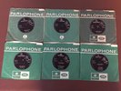 COLLECTION OF 6 RARE FIRST PRESSING SINGLES BY THE BEATLES WITH COMPANY SLEEVES