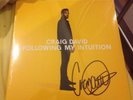 CRAIG DAVID SIGNED FOLLOWING MY INTUITION 12 INCH YELLOW VINYL LP ALBUM & PROOF