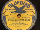 Bluebird 5942 Jimmie Rodgers w LOUISVILLE JUG BAND 1931 78 rpm VG+
