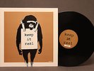 BANKSY ART COVER KEEP IT REAL LAUGH NOW BROWN LIMITED EDITION NO 0377 MINT