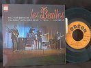 LES BEATLES NM 1964 French EP unique PS Roll Over Beethoven France LANGUETTE