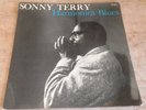 SONNY TERRY harmonica blues 1965 UK BLUE TOPIC MONO VINYL LP
