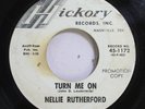 Country Promo 45 Nellie Rutherford - Turn Me On / Laughing At Me On Hickory Reco