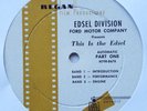 1958 Edsel Division Ford Motor Co This Is Edsel Introduction LP 12