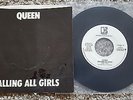 Queen - Calling all girls 7'' US Single PROMO