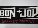 Bon Jovi Slippery when wet LARGE VERY RARE Sew On patch music