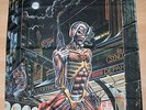 Iron Maiden , Somewhere in Time Fahne, Flagge, Banner, Vintage 1986, rar, rare