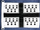 Drapeau marine bretonne en polyester