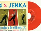 JAN ROHDE & the WILD ONES 4 x Jenka 1964 SWEDEN SONET PS RED VINYL EP 7