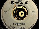 Nick Charles 45 Rare Stax Memphis